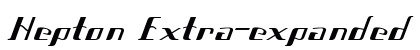 Hepton Extra-expanded Regular font free download