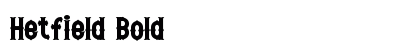 Hetfield Bold font free download