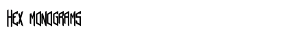 Hex monograms font free download