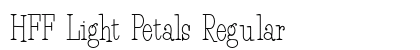 HFF Light Petals Regular font free download