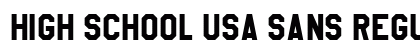 High School USA Sans Regular font free download