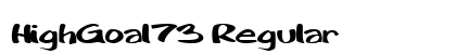 HighGoal73 Regular font free download