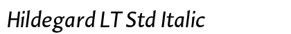 Hildegard LT Std Italic font free download