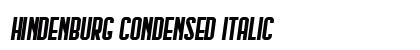Hindenburg Condensed Italic preview Hindenburg Condensed Italic preview