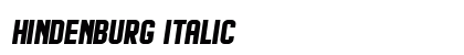 Hindenburg Italic font free download
