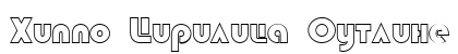 Hippo Cirilica Outline Regular font free download