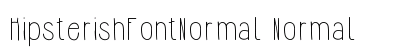 HipsterishFontNormal Normal font free download