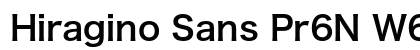 Hiragino Sans Pr6N W6 font free download