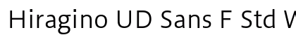 Hiragino UD Sans F Std W3 font free download