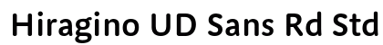 Hiragino UD Sans Rd Std W6 font free download