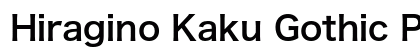 Hiragino Kaku Gothic ProN W6 font free download