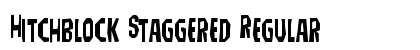 Hitchblock Staggered Regular font free download