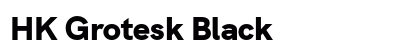 HK Grotesk Black font free download