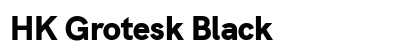 HK Grotesk Black Preview