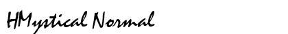 HMystical Normal Font Preview