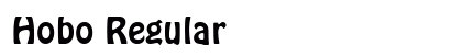 Hobo Regular font free download