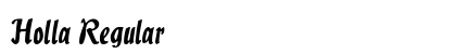 Holla Regular font free download