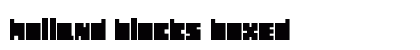 Holland Blocks Boxed font free download