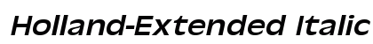 Holland-Extended Italic font free download