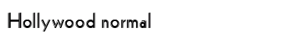 Hollywood normal font free download