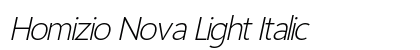 Homizio Nova Light Italic Preview