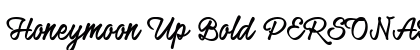 Honeymoon Up Bold PERSONAL USE Regular font free download