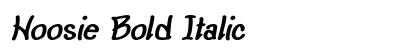 Hoosie Bold Italic Preview