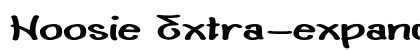 Hoosie Extra-expanded Bold font free download