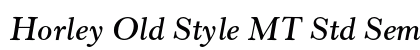Horley Old Style MT Std Semibold Italic font free download