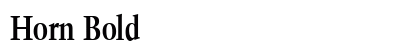 Horn Bold font free download