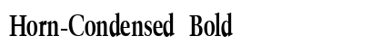 Horn-Condensed Bold Preview