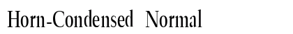 Horn-Condensed Normal font free download