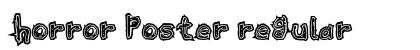 Horror Poster Regular font free download