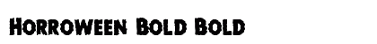 Horroween Bold Bold font free download