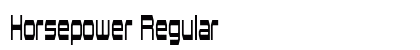 Horsepower Regular Font Preview