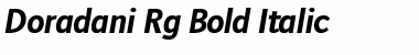 Doradani Bold Italic Font