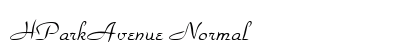 HParkAvenue Normal font free download