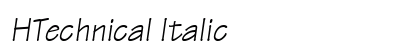 HTechnical Italic Preview