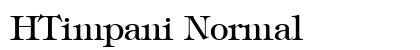 HTimpani Normal font free download