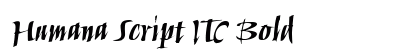 Humana Script ITC Bold Preview