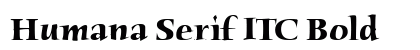 Humana Serif ITC Bold Preview