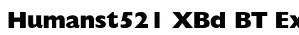 Humanst521 XBd BT Extra Bold Preview