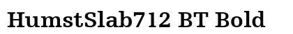 HumstSlab712 BT Bold Preview
