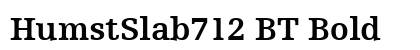 HumstSlab712 BT Bold Preview