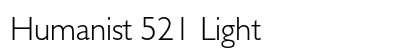 Humanist 521 Light Preview