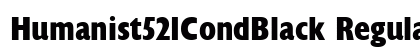 Humanist521CondBlack Regular font free download