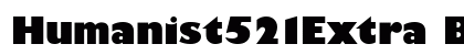 Humanist521Extra Bold font free download