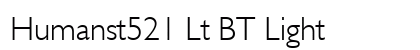 Humanst521 Lt BT Light Preview