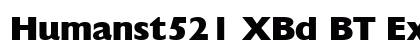 Humanst521 XBd BT Extra Bold Preview