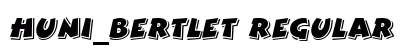 Huni_BertLET Regular font free download